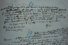 Copia di una lettera indirizzata a Benedetto Croce