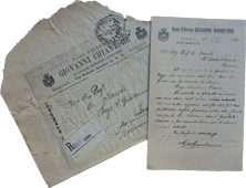 Sollecito ad inviare le bozze di un articolo ricevuto dall'editore Giovanni Chiantore