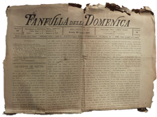 Copia del settimanale Fanfulla della domenica diretto da Carlo Segre