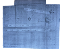 Copia di un telegramma ricevuto nel 1924, oggi conservato nell'archivio di Ugo da Como