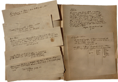 Ritagli sparsi con riferimenti bibliografici e annotazioni sulla religiosità di Dante, Petrarca e Manzoni