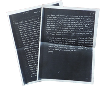 Riproduzioni fotografiche negative di lettere riguardanti il Baretti