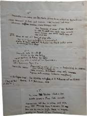 Bozze per l'edizione sul Canzoniere, scritte con grafia post paralisi